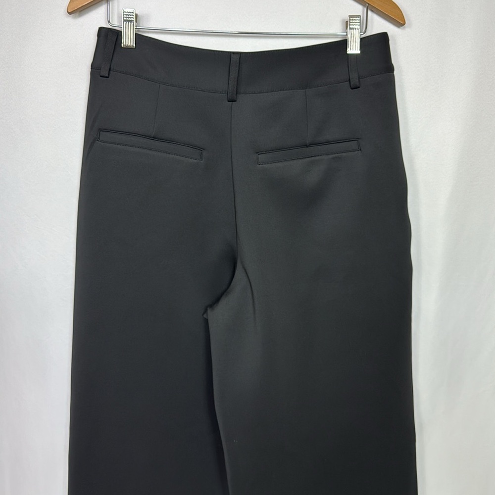 Good American Luxe Suiting Column Wide Leg Trousers Pants‎ Size 10/30 Black - Picture 11 of 16